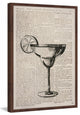 "Margarita Outline" Framed Painting Print, 16"x24"