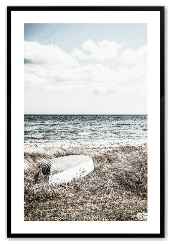 Satin Black 11" x 14" Inverted Oasis Framed Print