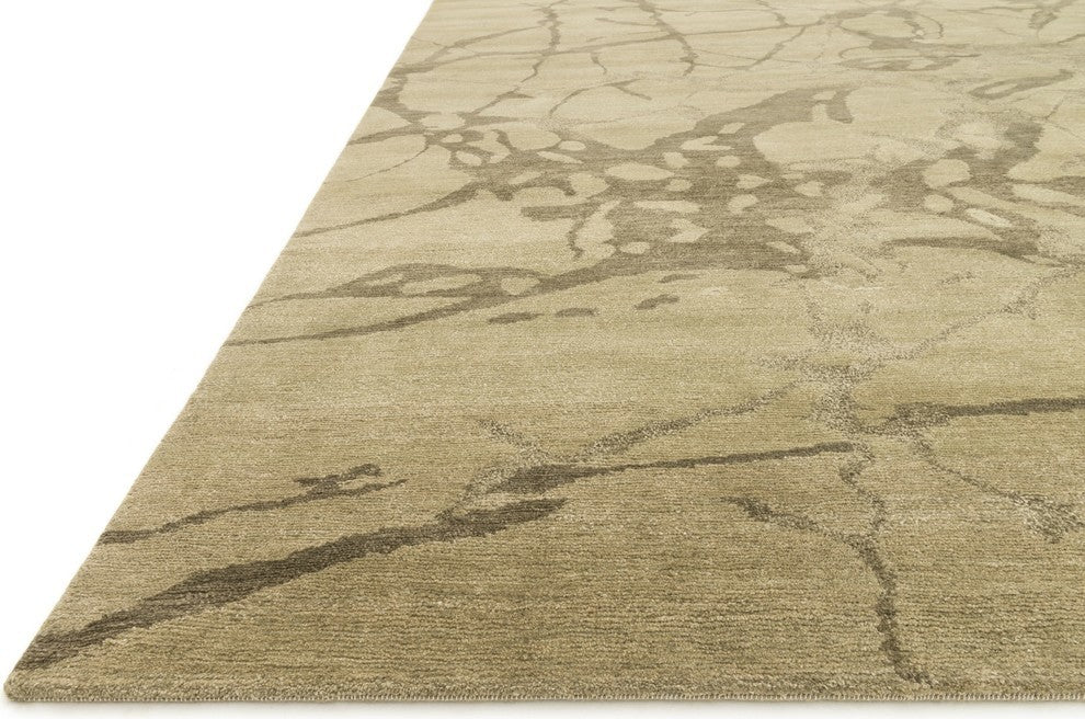 Hand Knotted Hermitage HE-13 Beige/Ash Rug, 5'6"x8'6"