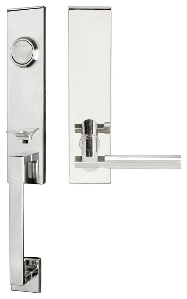 Sequoia Lever, Tubular Dummy Handleset, Right Hand, Polished Stainless Steel