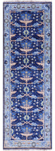 Runner Turkish Oushak Handmade Wool Rug 2' 7" X 8' 1" - Q15481