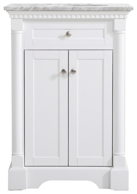 Home Living 24" Single Bathroom Vanity, White