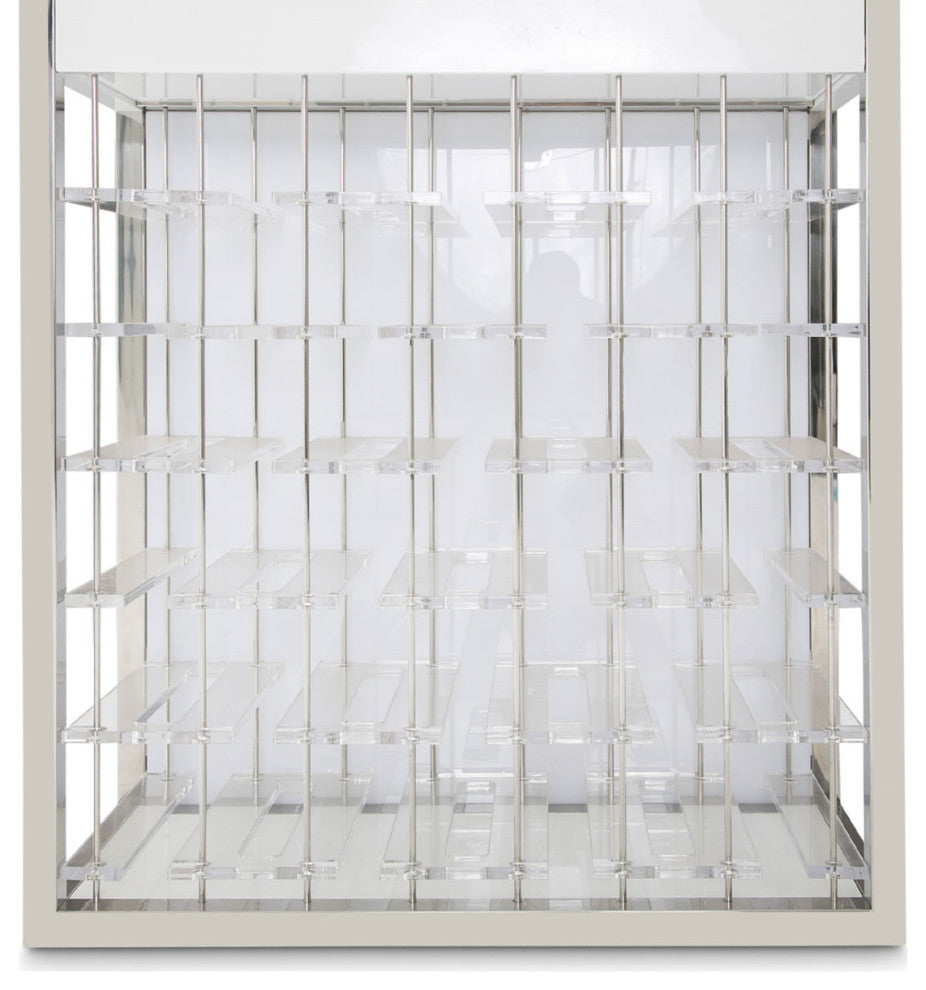 State St. Wine Bar Cabinet - Off White