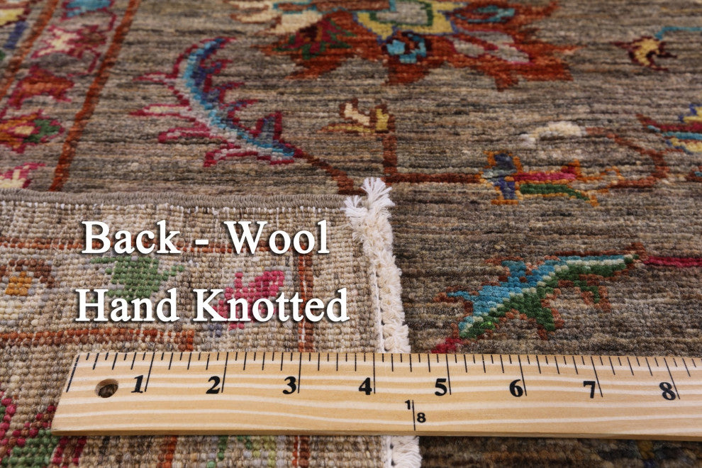 5' 2" X 6' 4" Hand Knotted Persian Tabriz Wool Rug Q7398