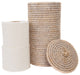 Artifacts Rattan™ Double Toilet Roll Holder, White Wash
