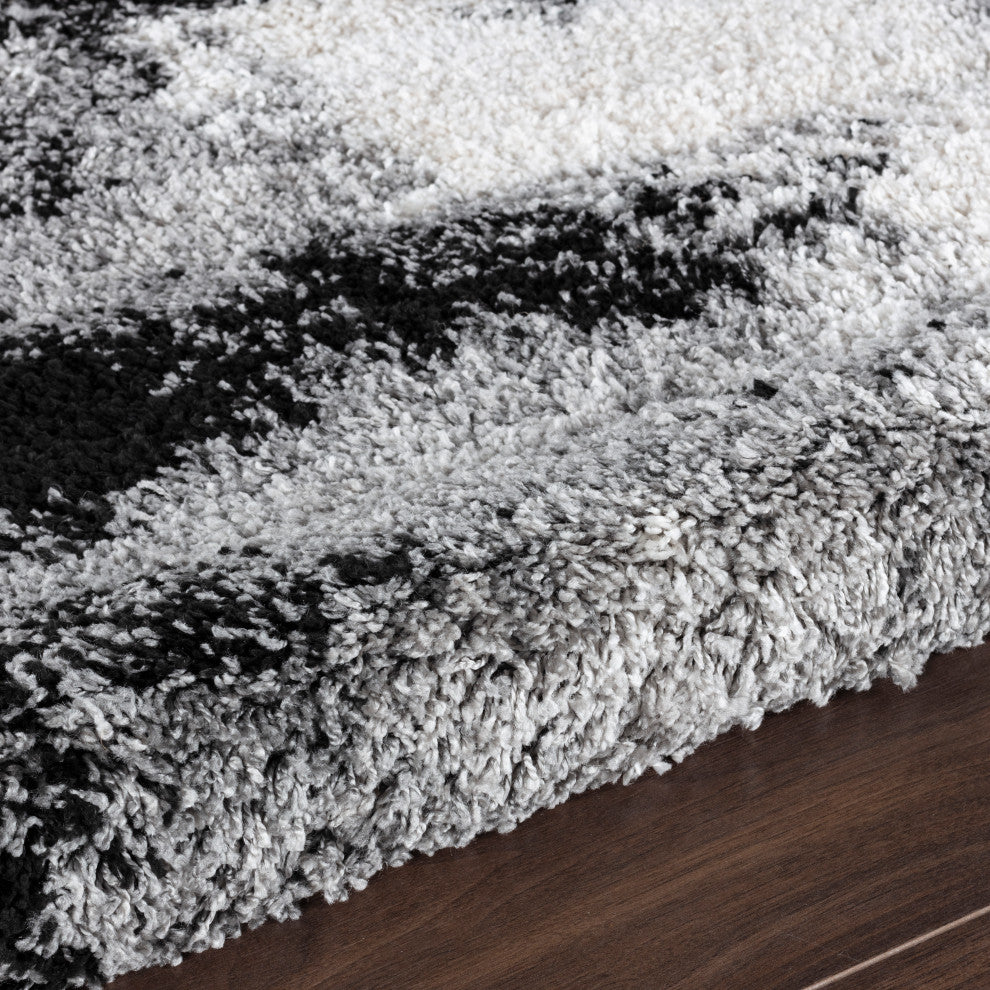 Noori Rug Shag Clark Grey/Black Rug