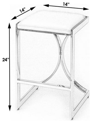 Company Natalya 24 Counter Stool, Silver