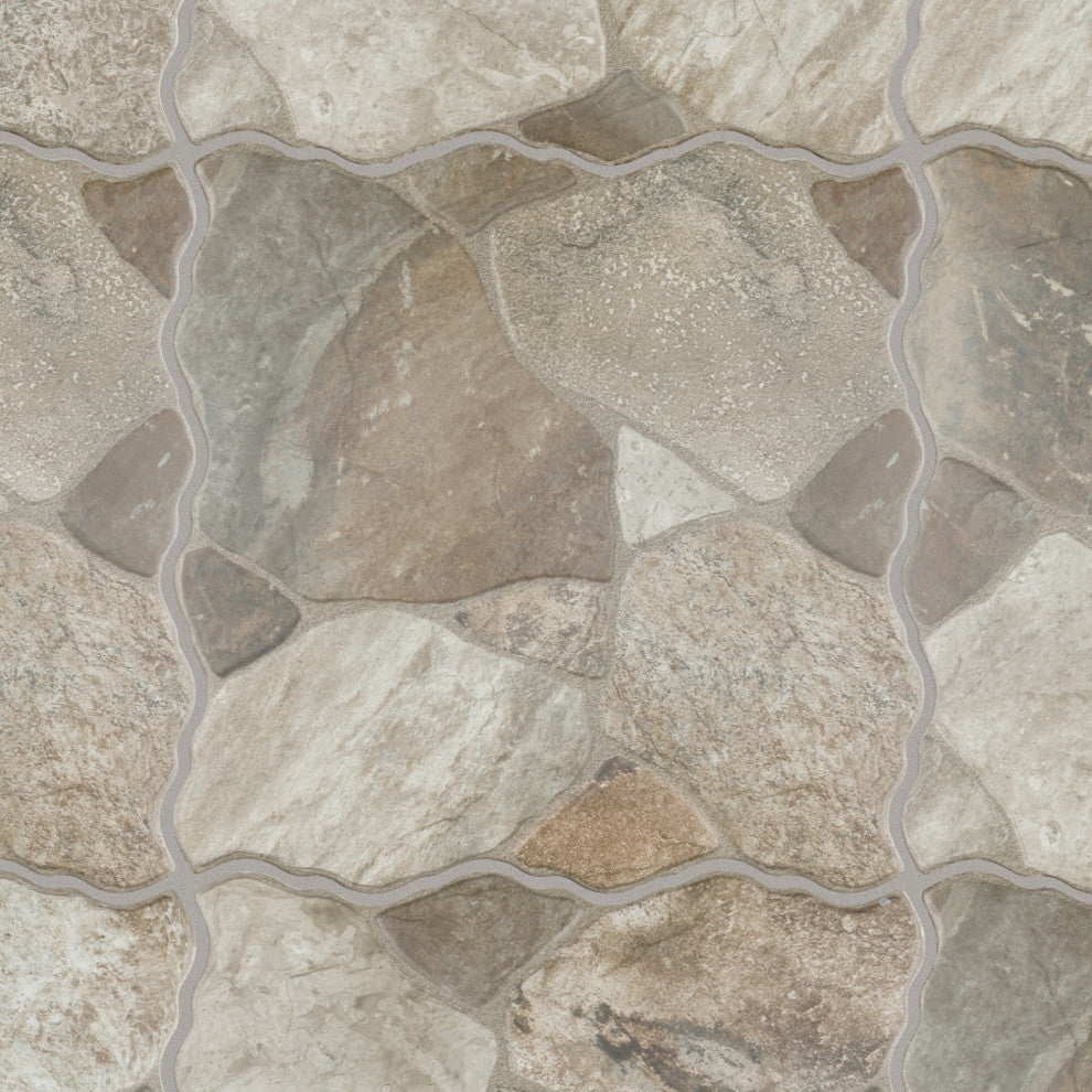 Canet Porcelain Floor and Wall Tile Sample, Beige