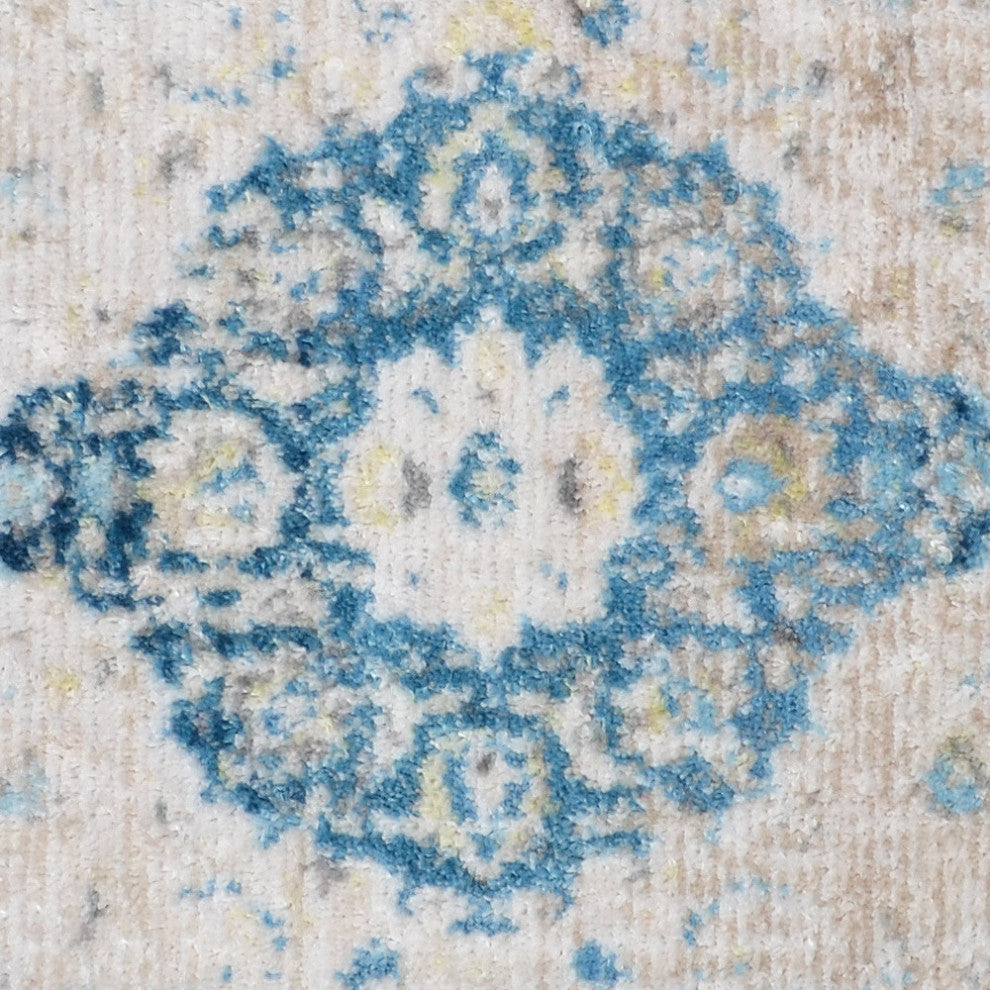 MACHINE MADE POLYESTER AREA RUGS  -Ivory Color, Oriental ,Rugs for Living Room