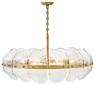 Fredrick Ramond Lillia Large Convertible Drum Chandelier, Heritage Brass