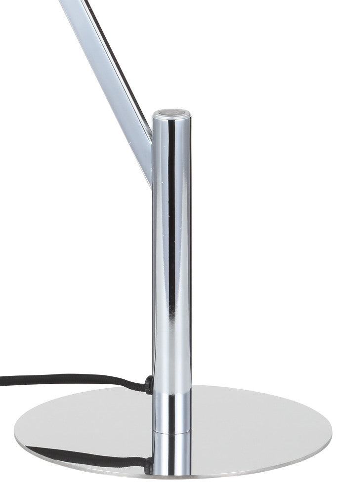 Owen 18" Integrated Led Metal Table Lamp, Chrome