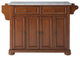 Crosley Furniture Alexandria Wood Kitchen Island in Cherry/Gray