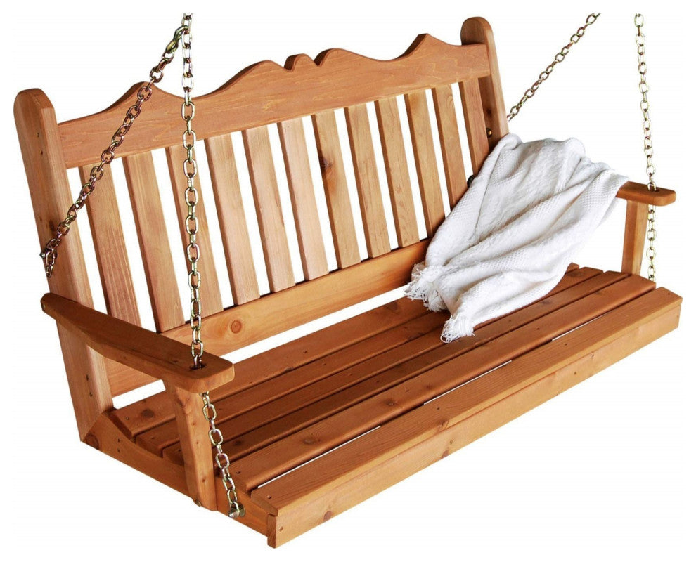 Pine Royal English Swing, Cedar Stain, 6 Foot