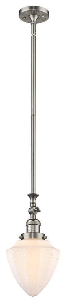 Innovations 206-SN-G661-7-LED 1 Light Mini Pendant, Brushed Satin Nickel
