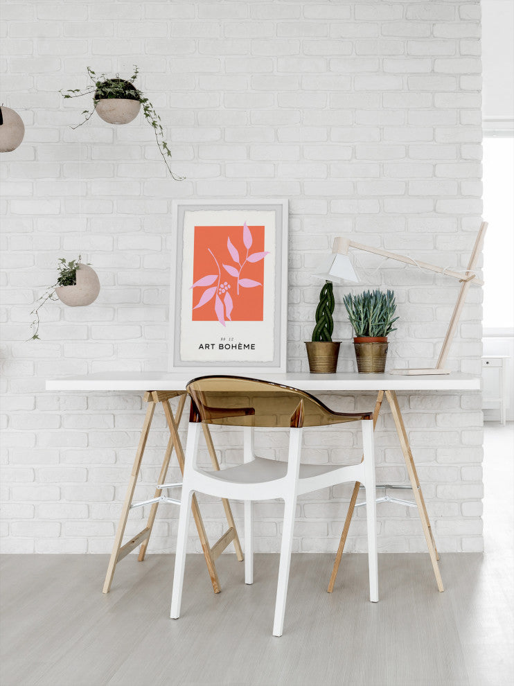 "Pinkish Glow" Framed Painting Print, 20x30