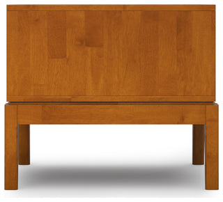 Harper Solid Hardwood End Table, Teak Brown