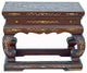 Chinese Brown MOP Inlay Rectangular Table Top Stand Display Easel Hws2384