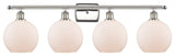 Innovations Lighting 516-4W-PN-G121-8 Athens 4 Light 36" Bath Vanity Light