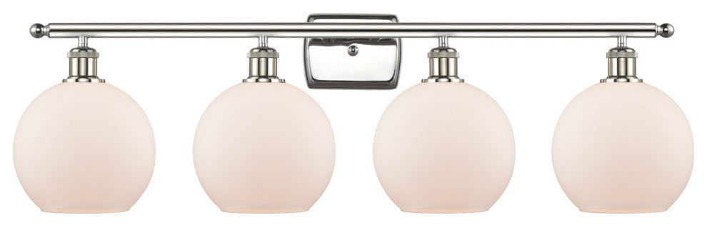 Innovations Lighting 516-4W-PN-G121-8 Athens 4 Light 36" Bath Vanity Light