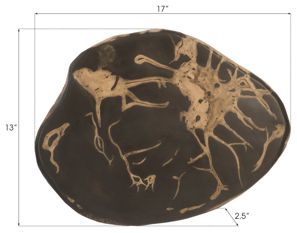 Cast Petrified Wood Wall Tile, Resin