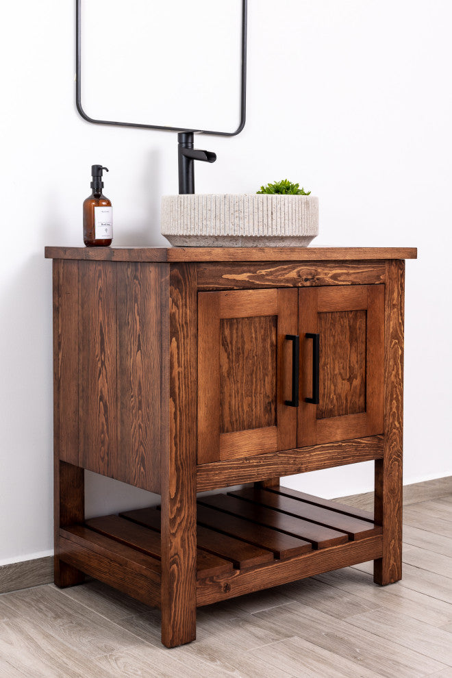Natural Stone Vessel Bathroom Sink - Burj Marble, Ojinaga