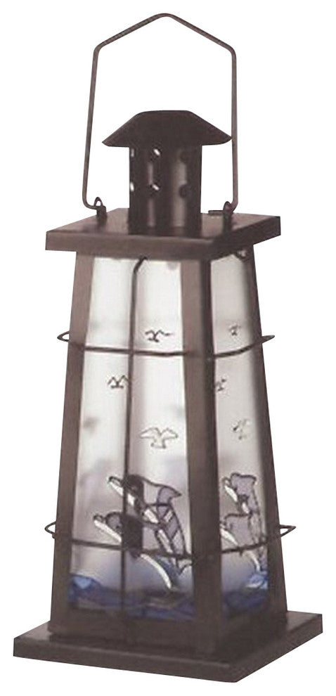 Iron Dolphin Candle Holder
