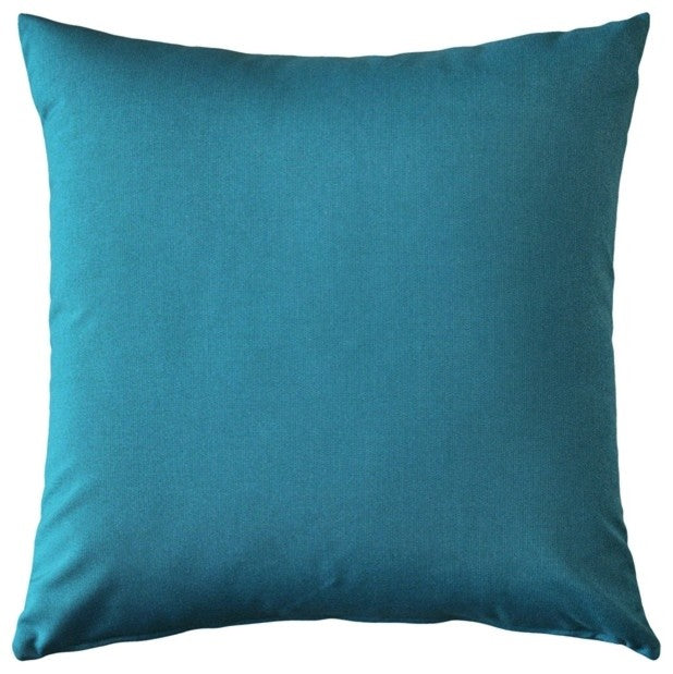 Pillow Decor - Sunbrella Peacock Outdoor Pillow 20 x 20