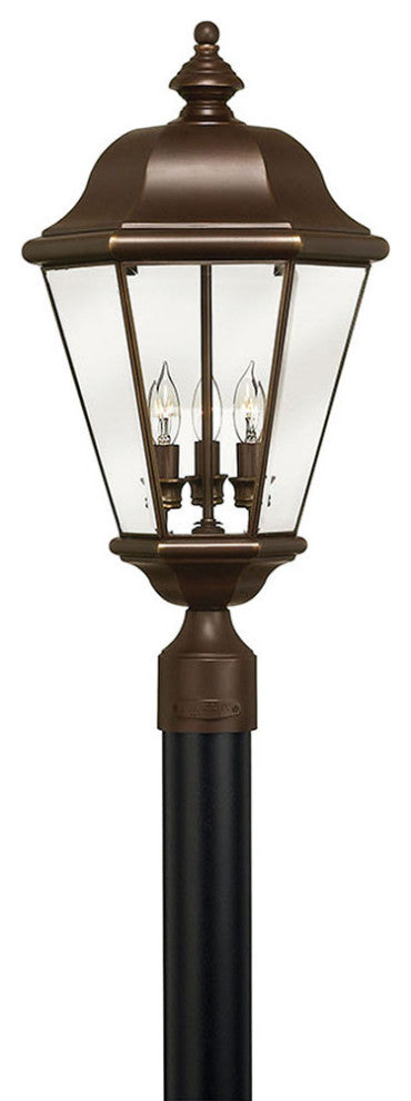 Hinkley Clifton Park Large Post Top Or Pier Mount Lantern, Copper Bronze