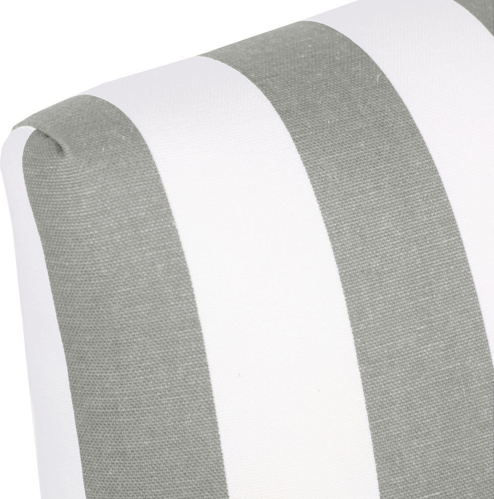 Hughes Dining Chair, Canopy Stripe, Storm and Twill