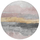 Machine Washable Indoor/Outdoor Chantille ACN1880 Blush 8' x 8' Round Rug