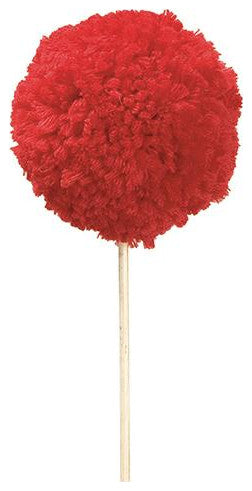 Silk Plants Direct Pompon Pick, Red, Pack of 24