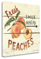 "Fresh Peaches" By David Carter Brown, Giclee Print on Gallery Wrap Canvas