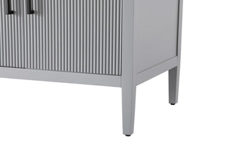 Home Living 84" Double Bathroom Vanity, Grey