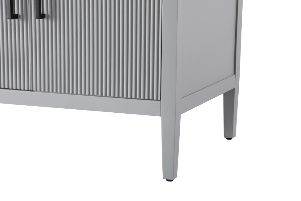 Home Living 84" Double Bathroom Vanity, Grey