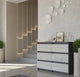 ECHO Dresser, Slate Grey/White Monaco