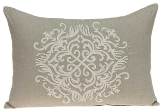 HomeRoots 20" x 6" x 14" Traditional Beige Pillow With Poly Insert