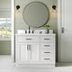 Ariel Hepburn 42" Single Rectangle Sink Vanity, Carrara Quartz