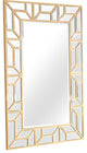 Gold Geometric Wall Mirror