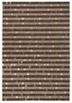 Albers Chocolate Tibetan Rug, 6'x9'