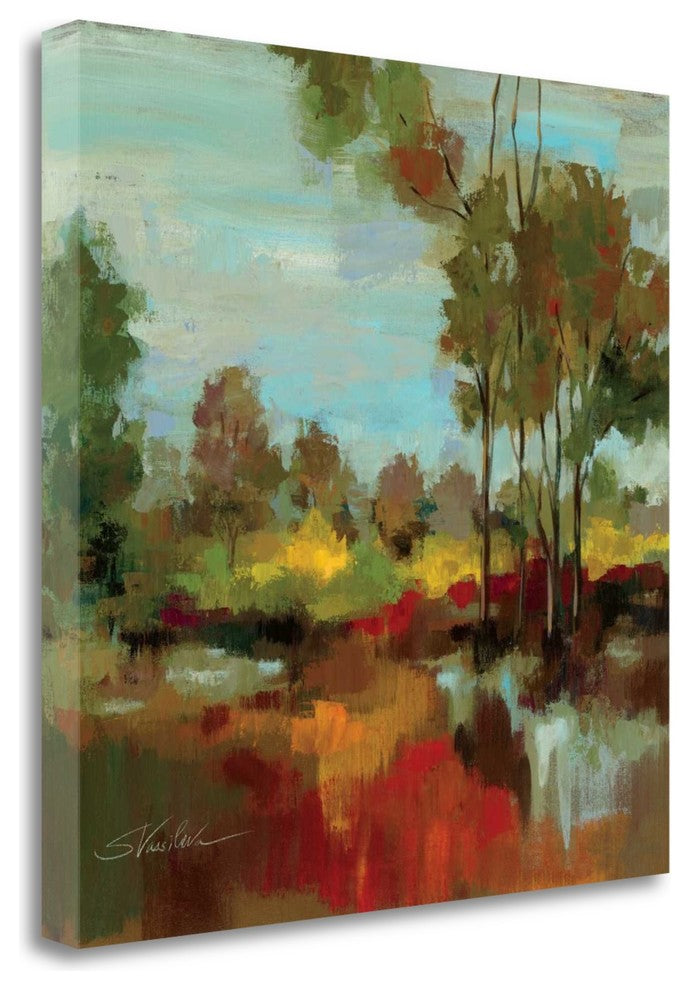 "Hidden Pond Hues II" By Silvia Vassileva, Giclee Print on Gallery Wrap Canvas