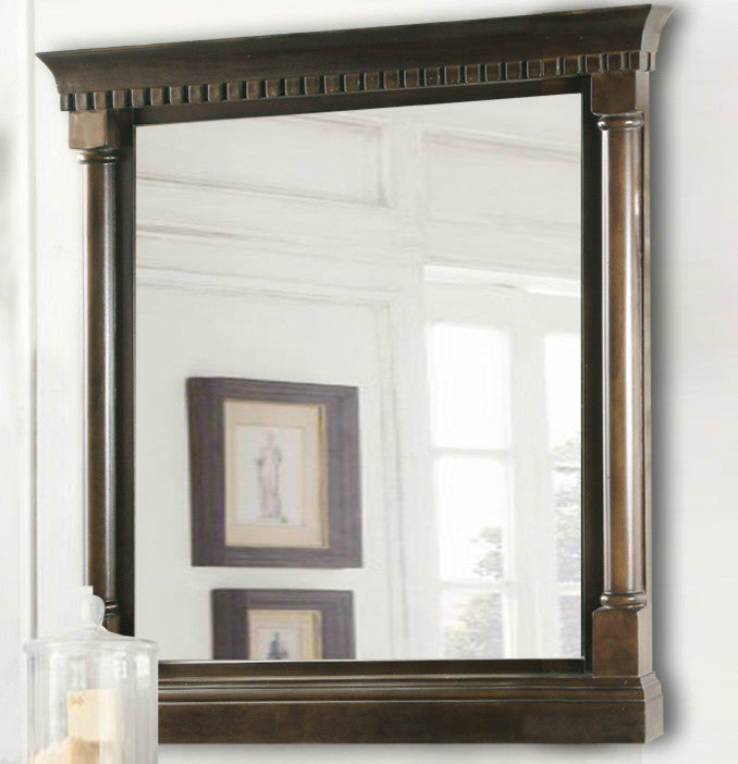 Legion Furniture Chauncey Mirror, Antique Coffee, 24"