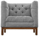 Modern Expectation Gray Panache Living Room Set Upholstered Fabric, 2-Piece Set