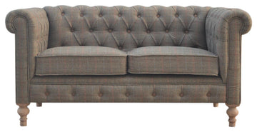 Multi Tweed 2 Seat Chesterfield