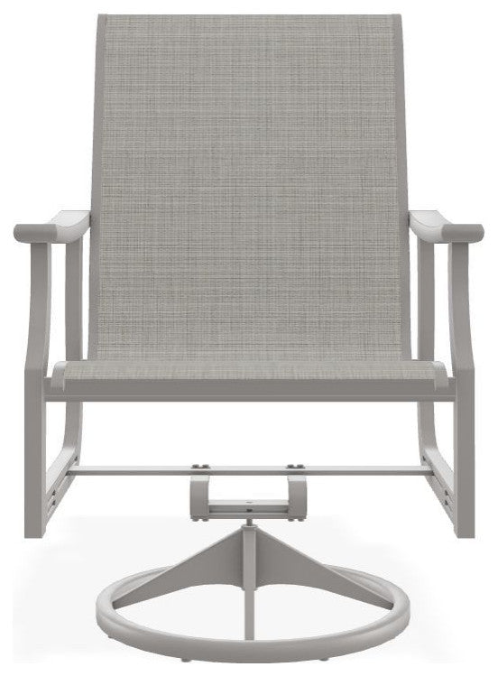 St. Catherine Sling Outdoor Swivel Rocker, Deacon/Warm Gray