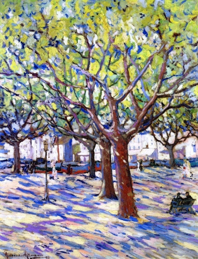 Alexandre Altmann A View of Saint Tropez, Gallery Wrapped Canvas, 21"x28"