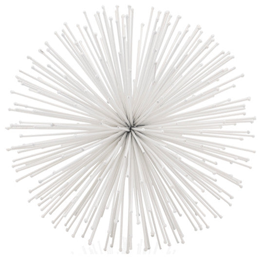 Erizo Spiked Medium White Sphere