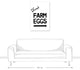 Fresh Farm Eggs 24x36 Canvas Wall Art
