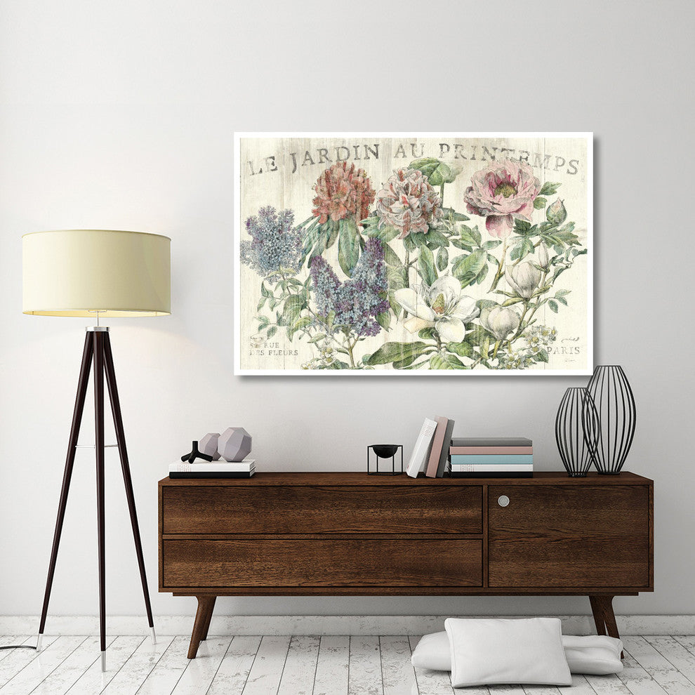 "Le Jardin Printemps" Digital Paper Print by Sue Schlabach, 62"x42"