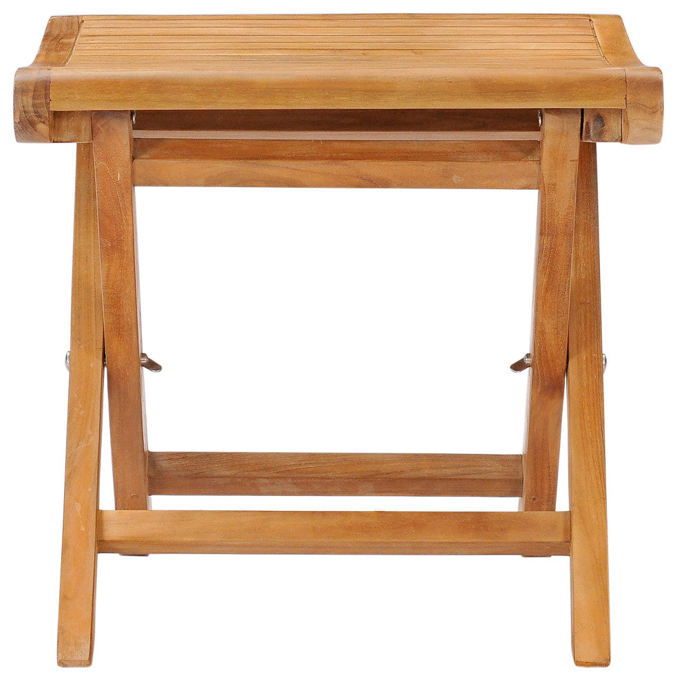Teak Wood Italy Footstool / Side Table, made from A-Grade Teak Wood