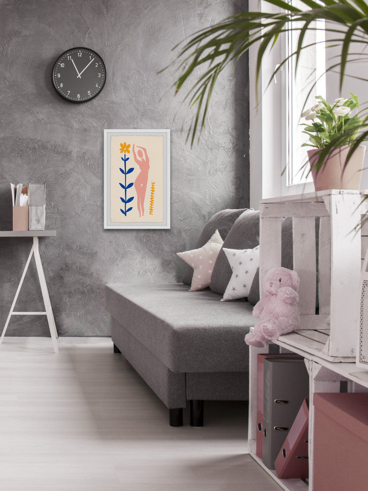 "Blending In Nature" Framed Painting Print, 12x18